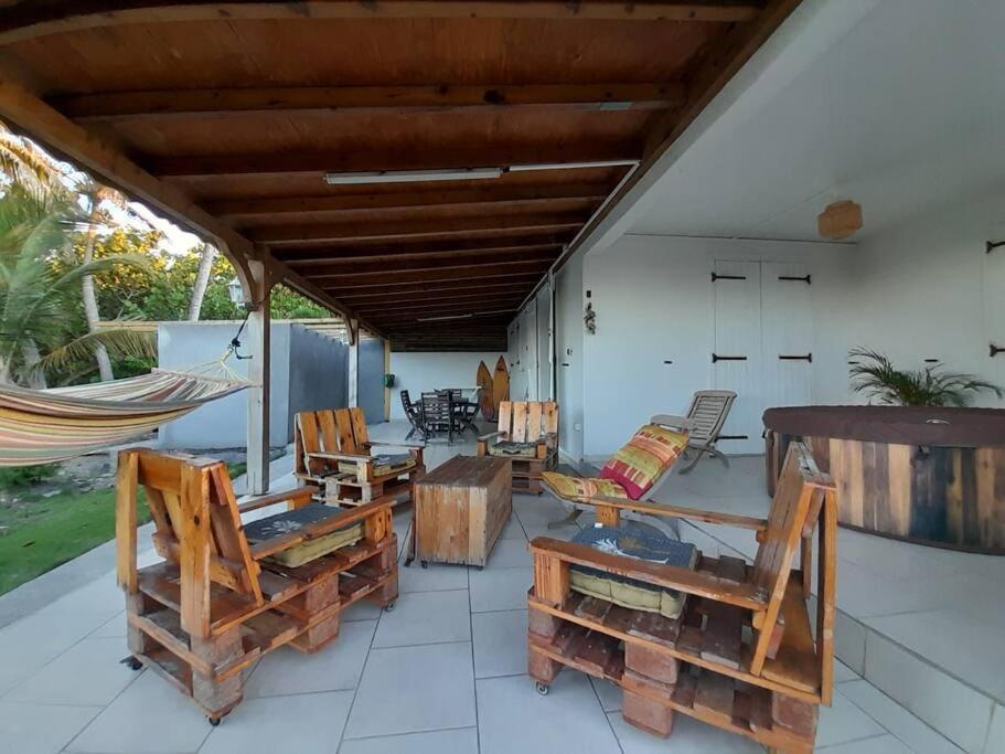 Maison Bord De Mer A 100 M Saint-Francois (Grande-Terre) Exterior foto